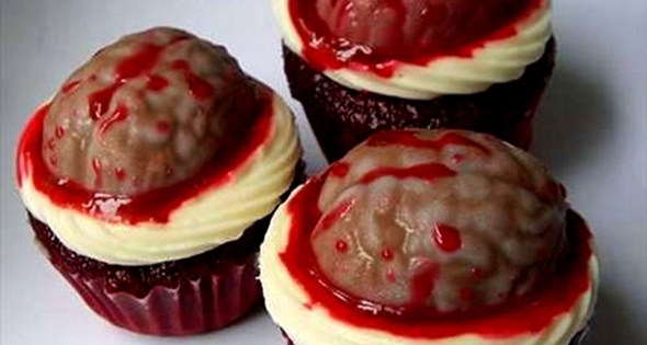 Cupcakes de cérebro