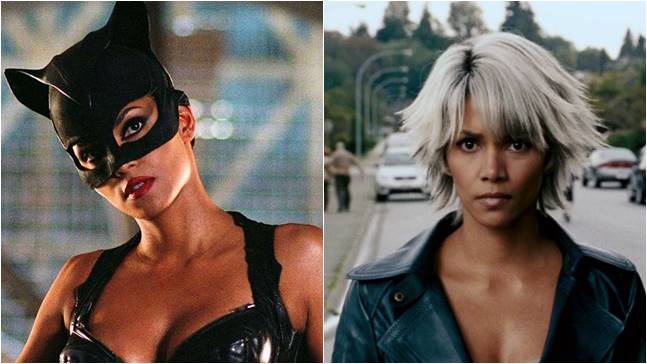 Halle Berry - Mulher-Gato (DC Comics) e Tempestade (Marvel)