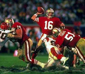 football 49ers niner leyendas commandments parcells oro sportige qb sonnet pose emotional learning touchdown throwing