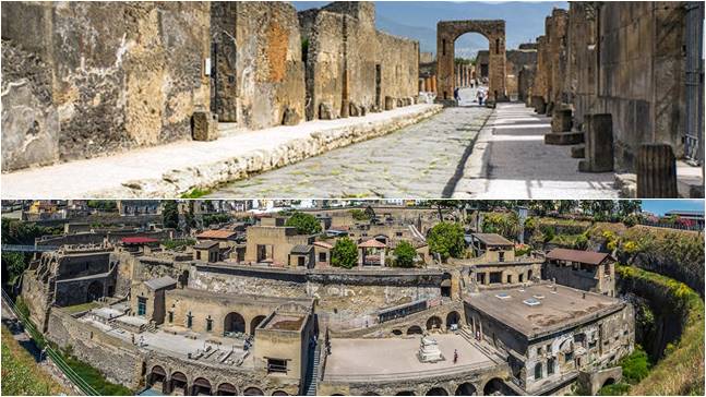 Pompeia e Herculano, Itália