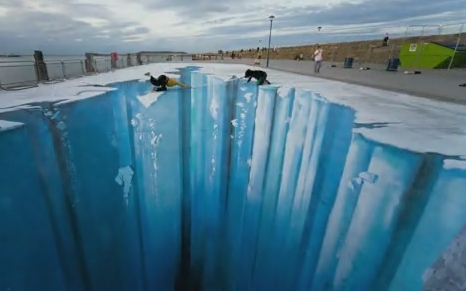 The Crevasse – Making of 3D Street Art[