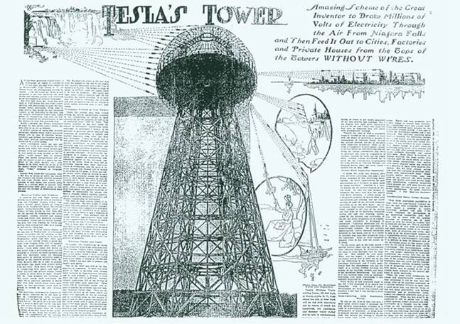Transmissão-de-energia-sem-fio-de-Nikola-Tesla