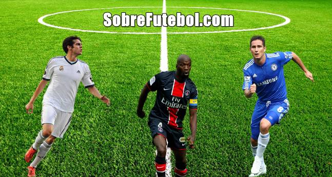 Claude Makelele, Frank Lampard e Kaká