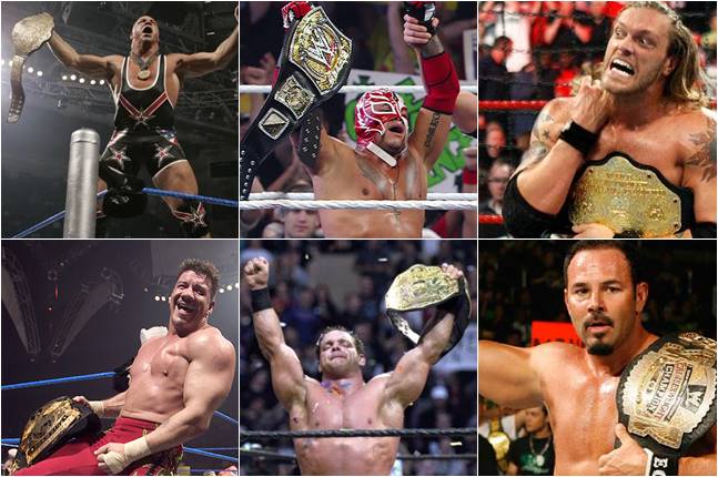 SmackDown Six - Chris Benoit, Kurt Angle, Edge, Rey Mysterio, Eddie Guerrero e Chavo Guerrero Champions