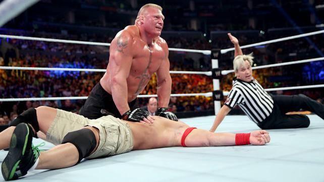 Brock Lesnar vs. John Cena – WWE World Heavyweight Championship – Summerslam 2014